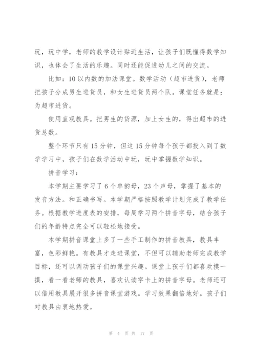 幼儿园老师教学个人总结5篇.docx