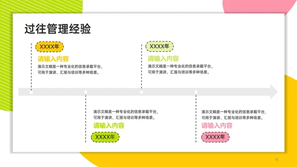 多巴胺配色自我介绍班委竞选PPT模版