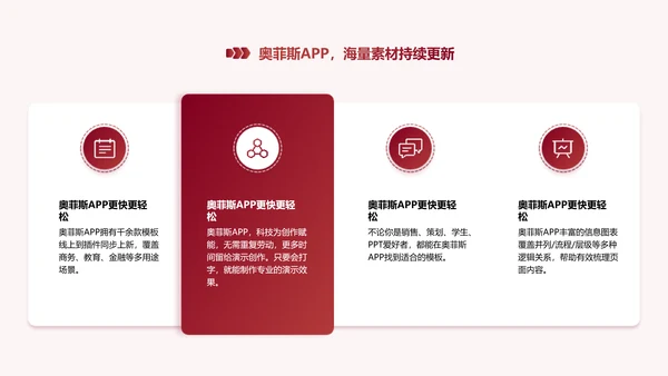 简约风红白色社团活动PPT