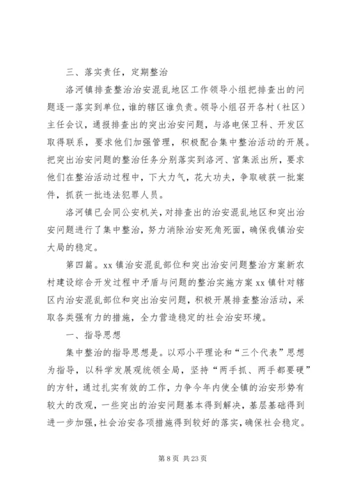 桂中社区整治治安混乱地区和突出治安工作计划(精).docx