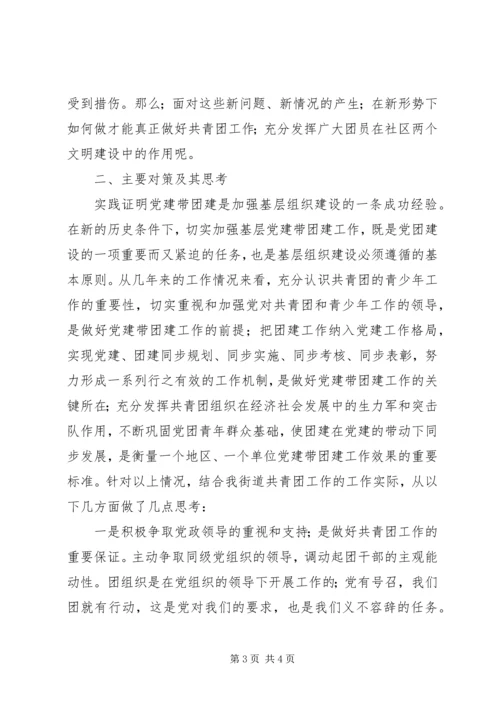 基层街道共青团工委自查报告.docx