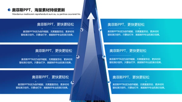 蓝色商务风毕业答辩PPT套装