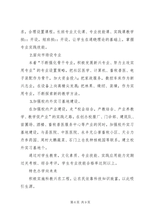 县职教中心创建文明校园工作汇报 (4).docx