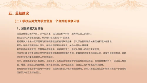红色渐变大学思政实践报告PPT思政课