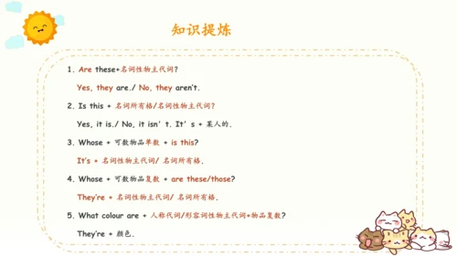 人教PEP版英语四年级下册单元Unit 1-Unit 6知识回顾汇总（课件版）(共29张PPT)