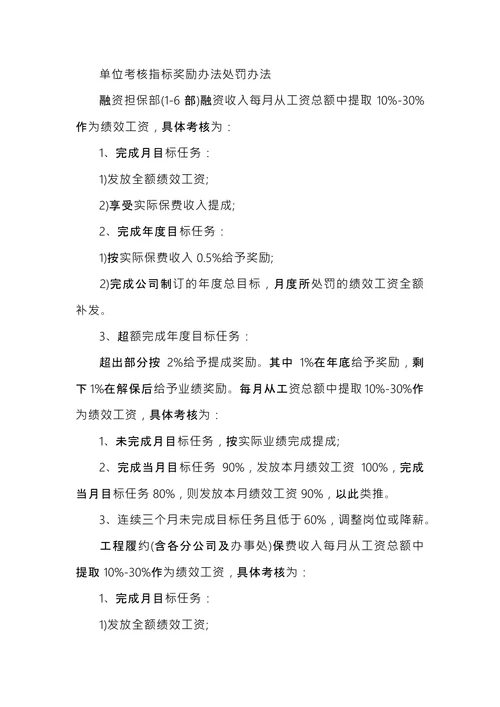 集团绩效考核管理办法