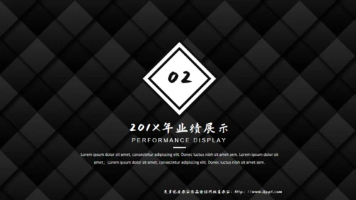 黑色质感方格通用PPT模板