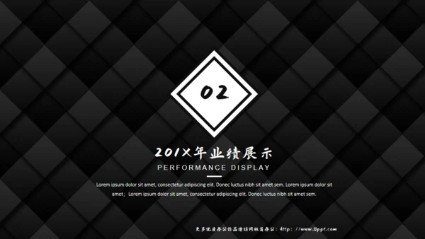黑色质感方格通用PPT模板