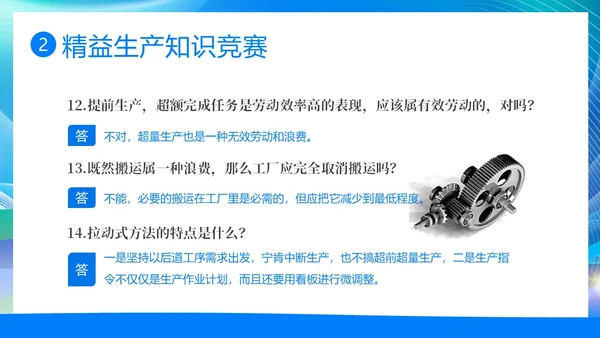 精益生产知识竞赛PPT模板