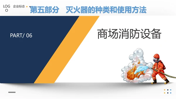 火警119商场超市消防安全知识培训PP模板