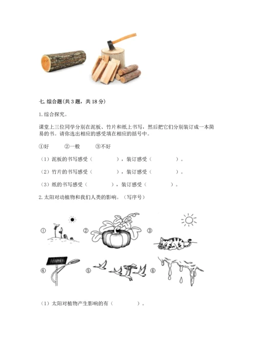 教科版科学二年级上册《期末测试卷》（夺冠）word版.docx