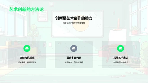 艺术创作技巧教学PPT模板