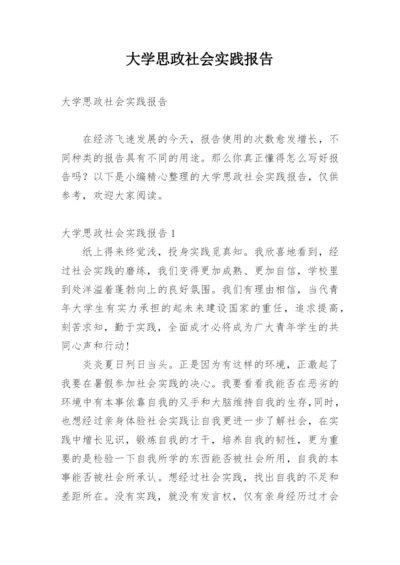 大学思政社会实践报告.docx