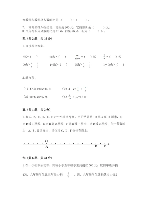 小学数学六年级下册竞赛试题精品【夺冠】.docx