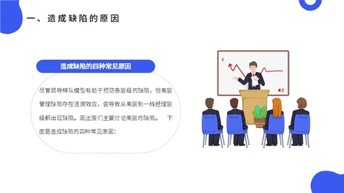 公司会议领导梯队建设培训蓝色通用PPT模板