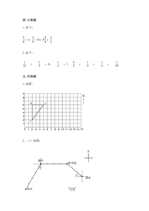 人教版六年级上册数学期中测试卷有完整答案.docx