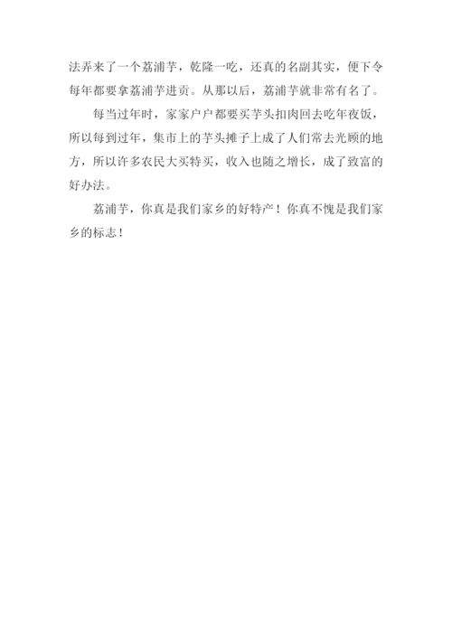 四年级作文我爱家乡.docx