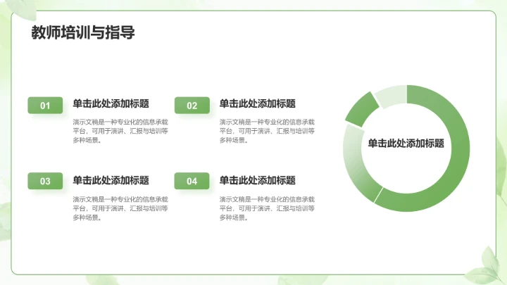 绿色小清新教育培训PPT