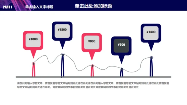 紫色简约大气年终总结通用PPT模板