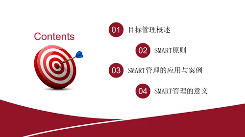 简约大气企业培训目标管理之smart原则PPT模板