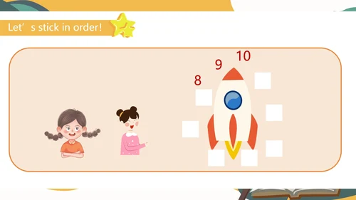 卡通字母一年级英语《Numbers》课件PPT模板