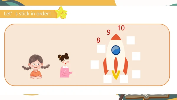 卡通字母一年级英语《Numbers》课件PPT模板