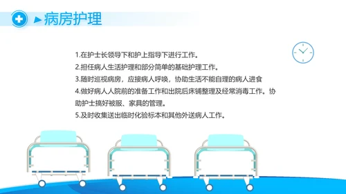 蓝色医疗工作总结汇报计划动态PPT