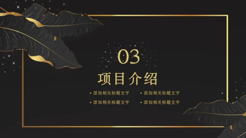 金叶子创业融资计划书商业通用PPT模板