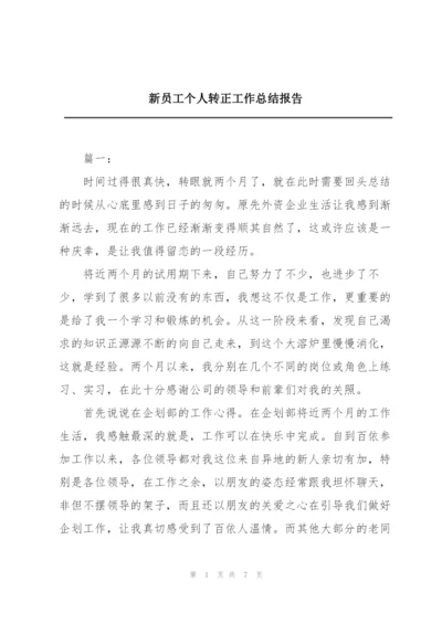 新员工个人转正工作总结报告.docx