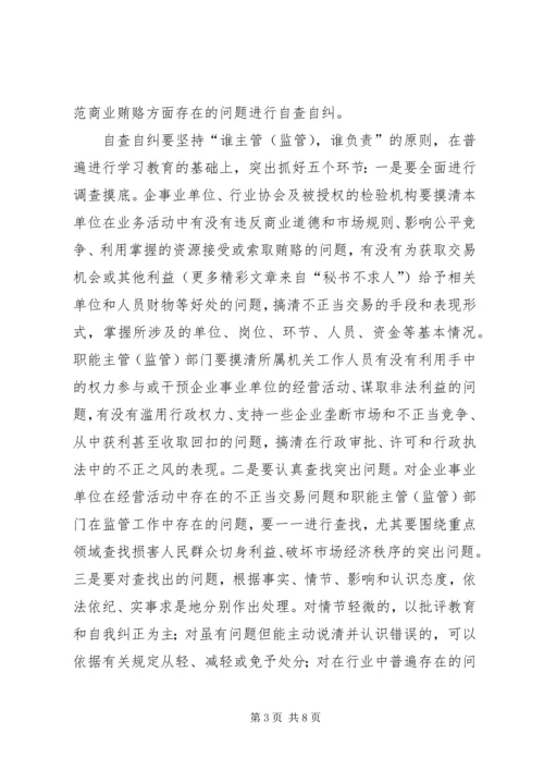 自治州质监局治理商业贿赂专项工作实施方案 (2).docx