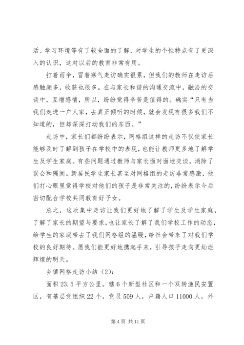 乡镇网格走访小结2篇.docx