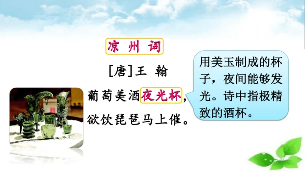 21 古诗三首 凉州词  课件