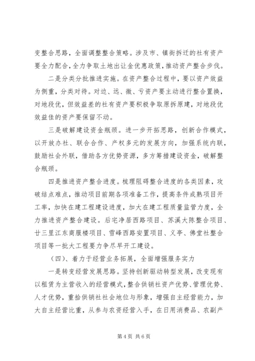 供销总社年度工作思路.docx