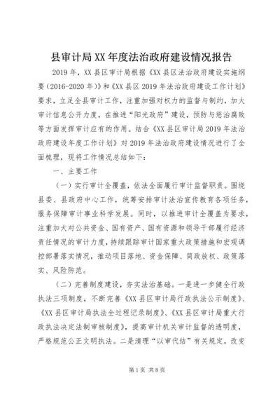 县审计局XX年度法治政府建设情况报告.docx