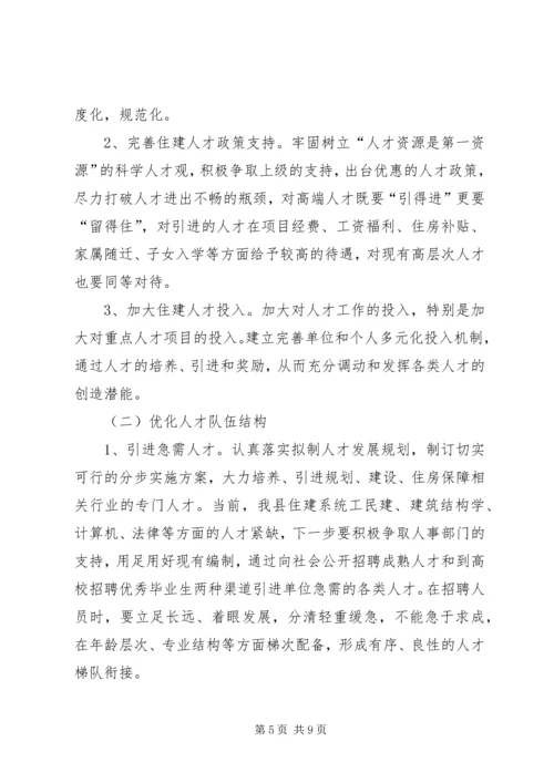 人才队伍建设工作情况汇报.docx