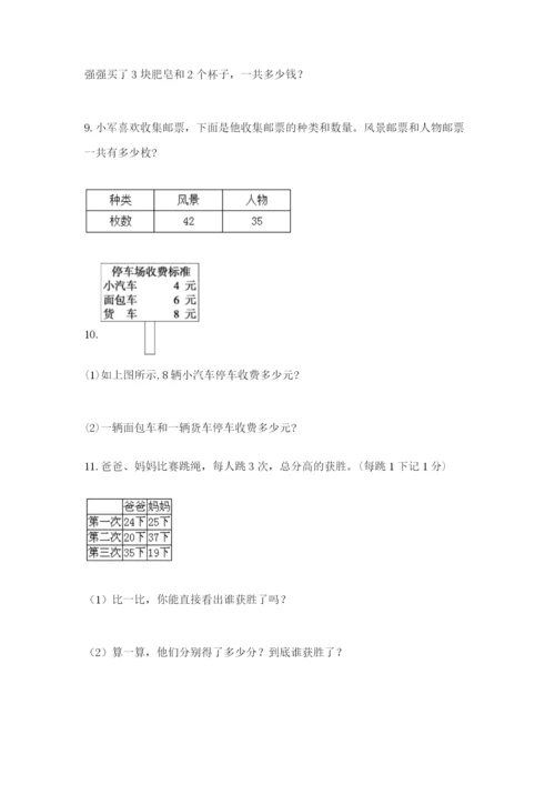 小学二年级数学应用题大全附参考答案（满分必刷）.docx