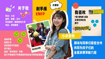 潮流彩色形状大学生简历