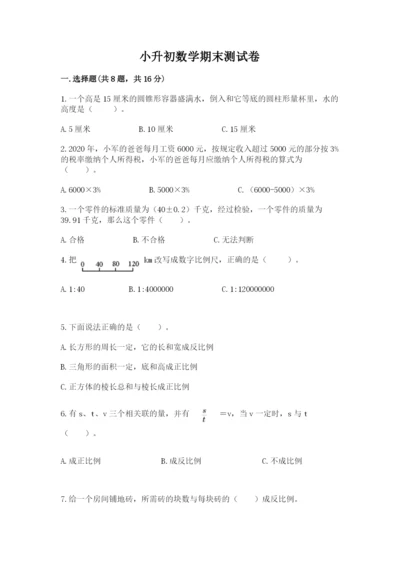 小升初数学期末测试卷及参考答案（培优a卷）.docx
