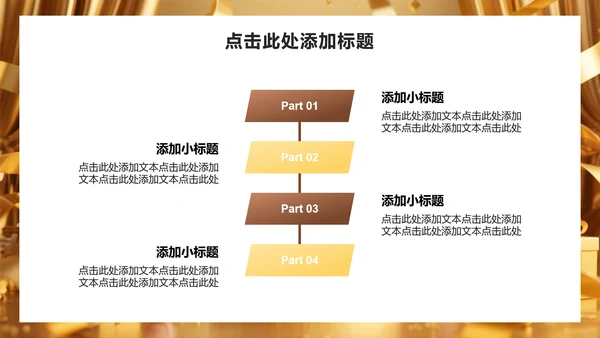 黄色商务风企业生日会活动策划PPT模板