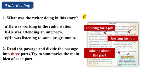 Module 10 On the radio Unit 2 It seemed that they 