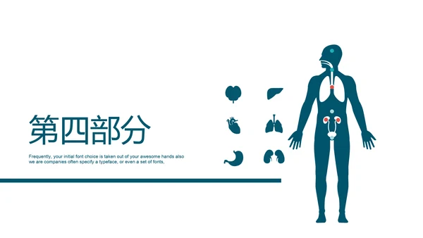 人体器官分布医学医疗ppt动态模板