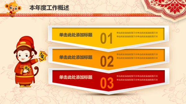 2016猴年开门红年会晚会工作总结PPT