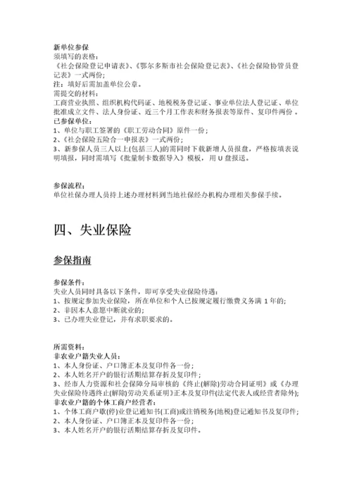 鄂尔多斯市五险一金办事指南.docx