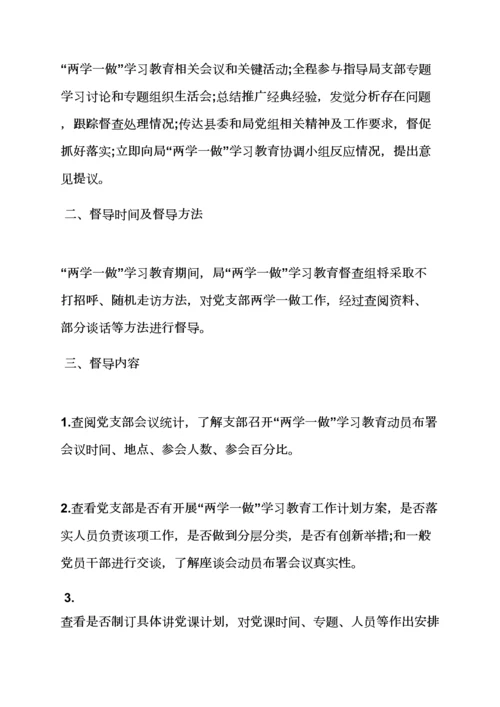 两学一做督导组工作专项方案.docx