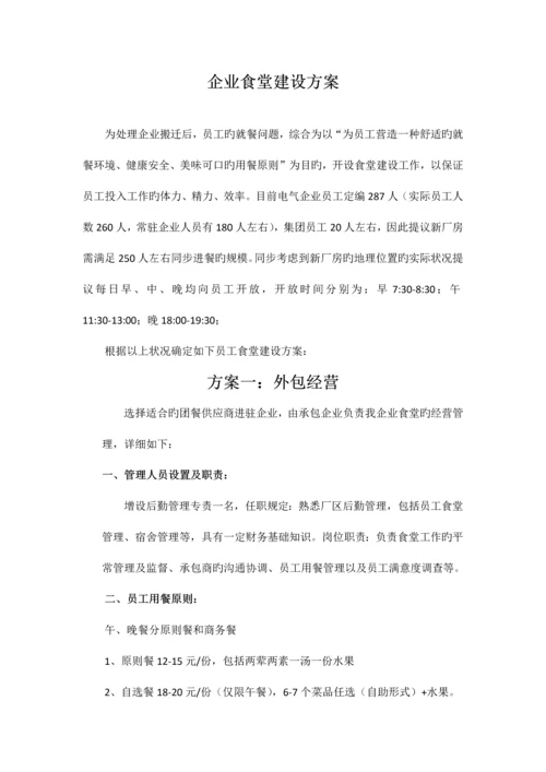 公司食堂建设方案.docx