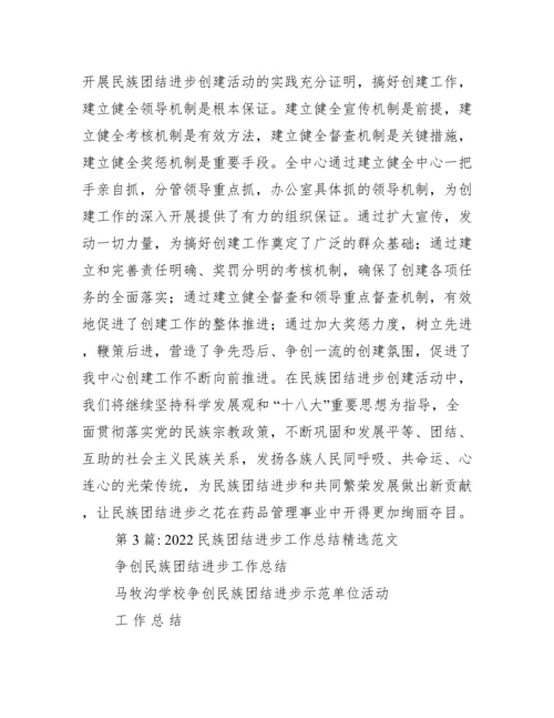 民族团结进步工作总结范本.docx