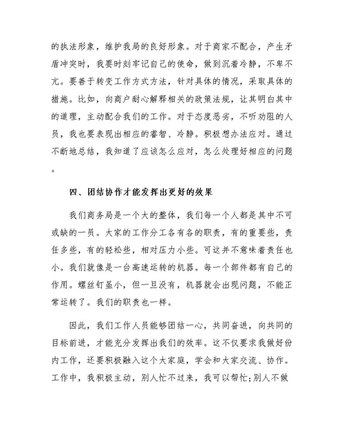 商务局个人工作总结4篇