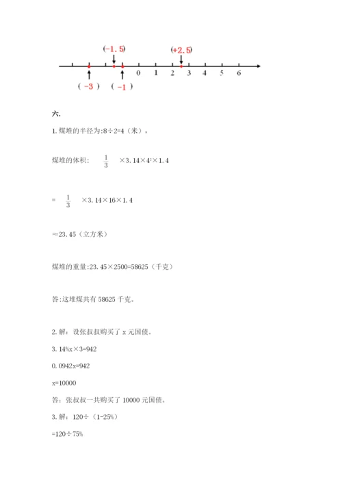 小学毕业班数学检测卷及完整答案【考点梳理】.docx