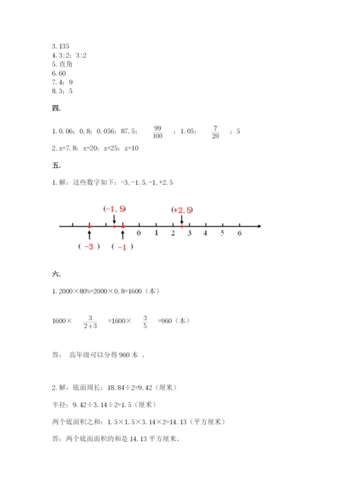 山东省济南市外国语学校小升初数学试卷带答案ab卷.docx