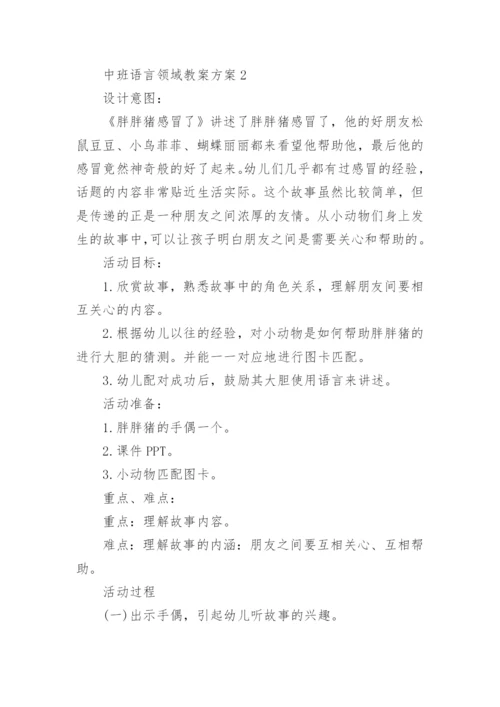 中班语言领域教案方案_幼儿园语言活动方案集锦.docx